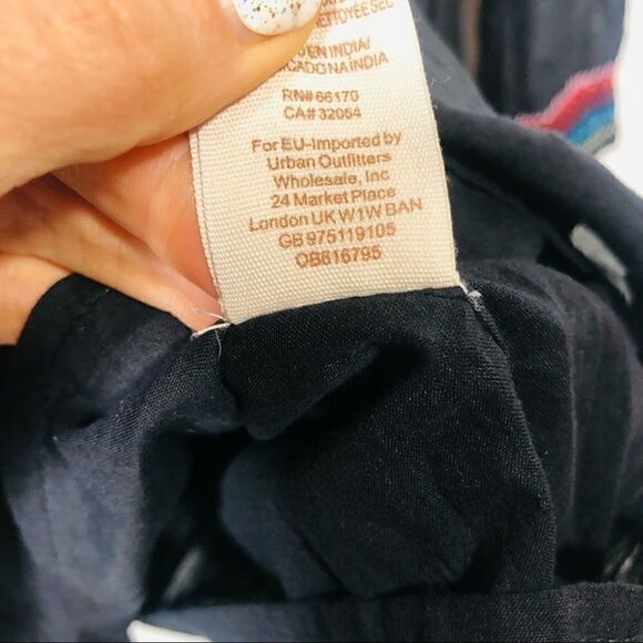 Free People Black Floral Embroidered Dress NWT! - Picture 9 of 15